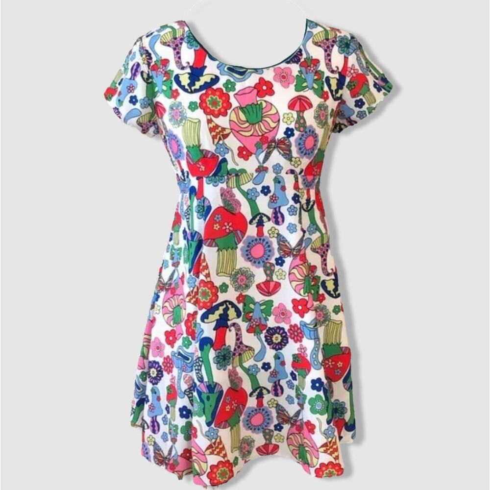 CURRENT MOOD x DOLLS KILL Magic Mushroom Mini Dress {D54}